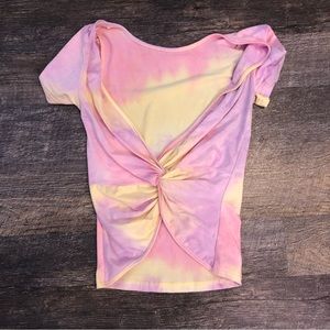 New! Size s | Tie Dye open twist back top | No tags but never worn